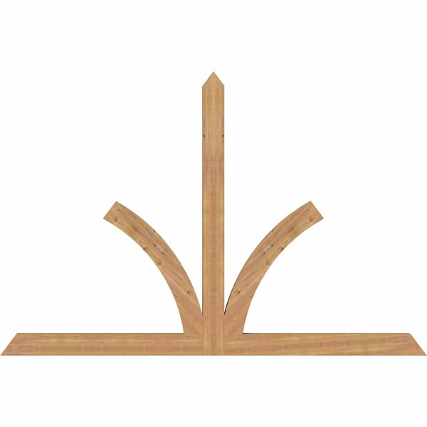 Ekena Millwork Richland Timber Gable Bracket, Western Red Cedar, 108"W x 72"H x 3 1/2"D x 5 1/2"F, 16/12 Pitch GBW108X72X0406RIC00SWR - main